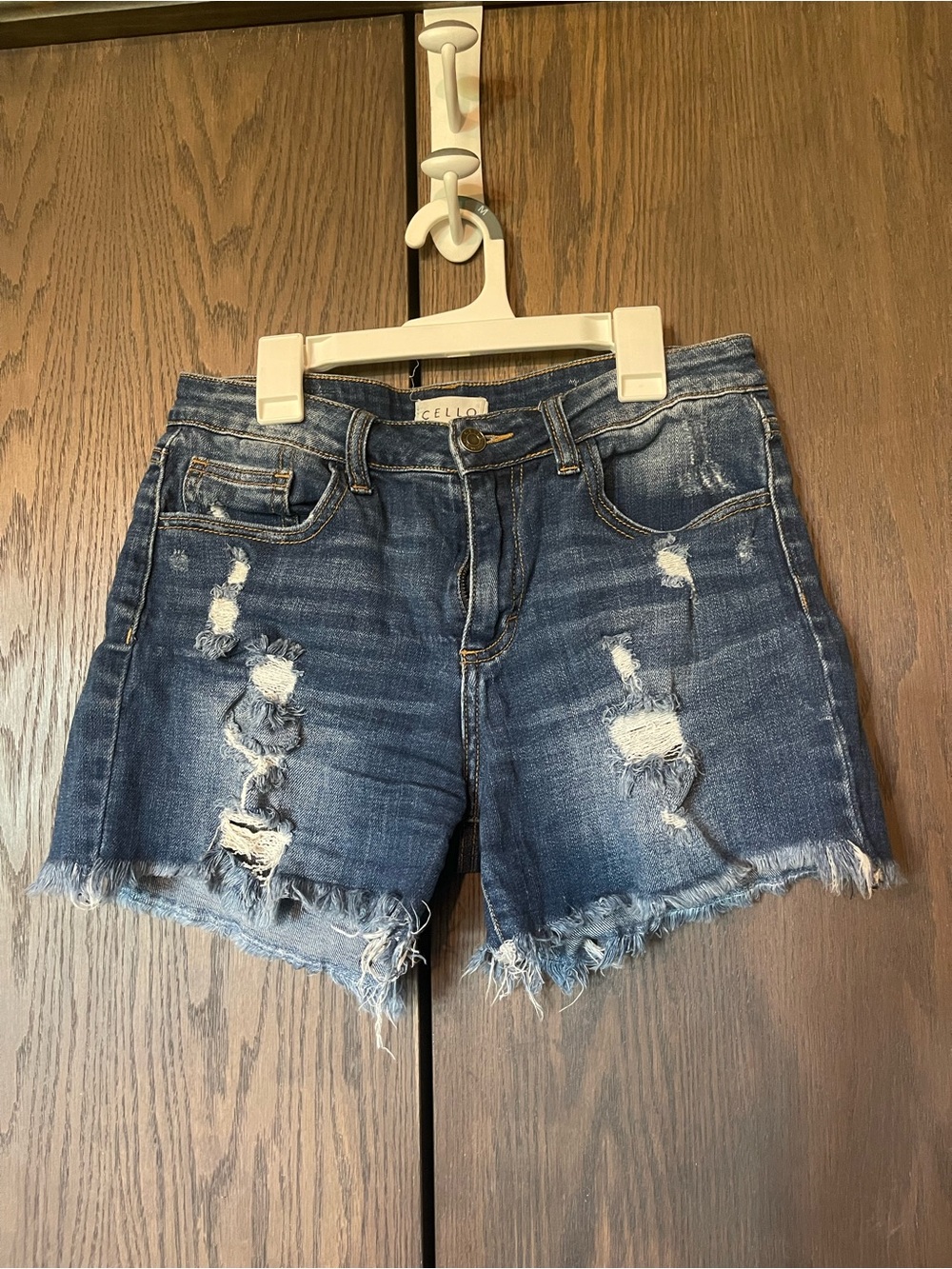 Cello Distressed Denim Shorts